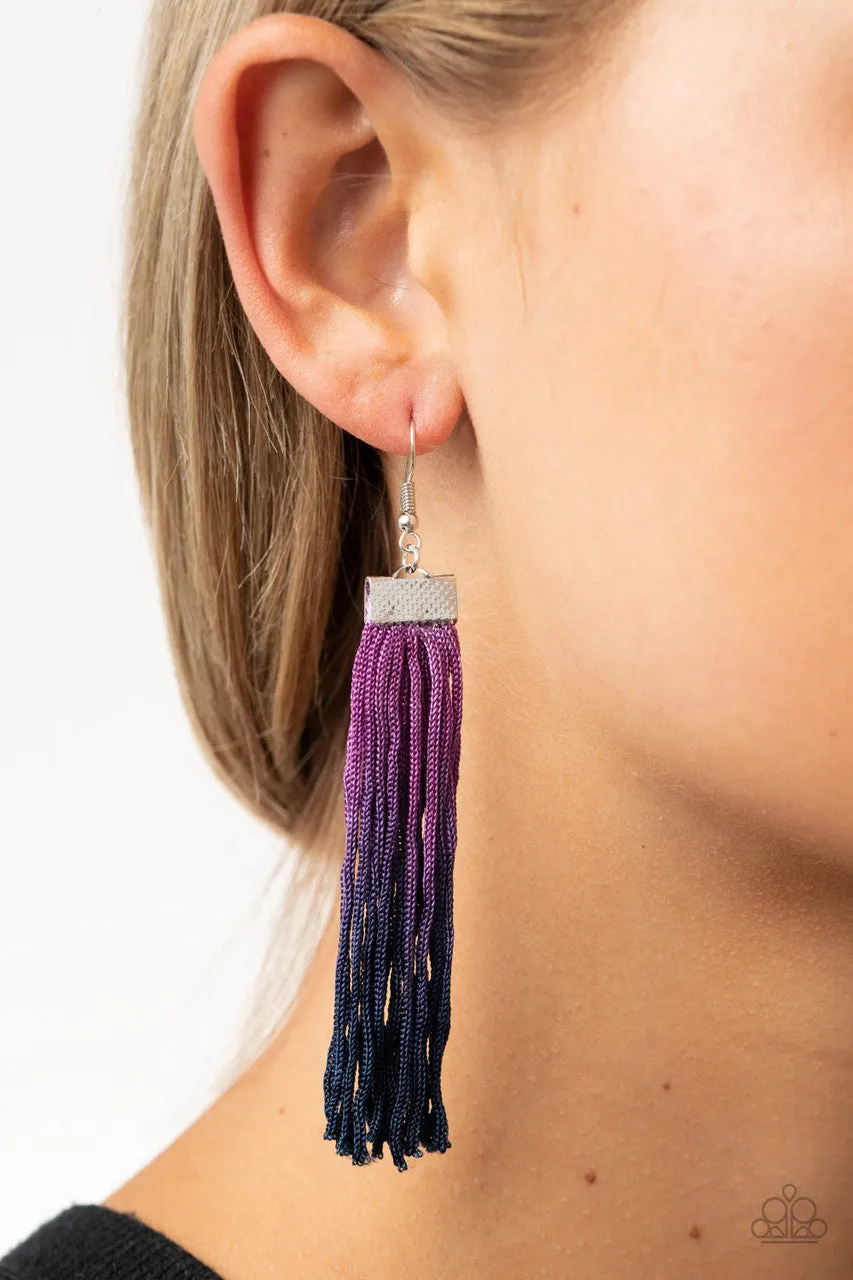 Dual Immersion Purple Paparazzi Earrings