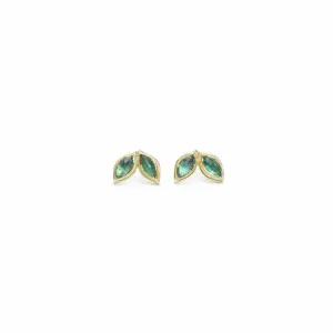 Dual Marquis Emerald Earrings