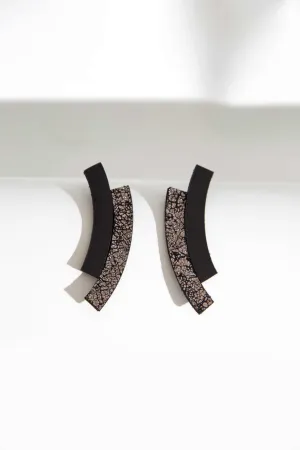 Duo Earrings - Black Pewter