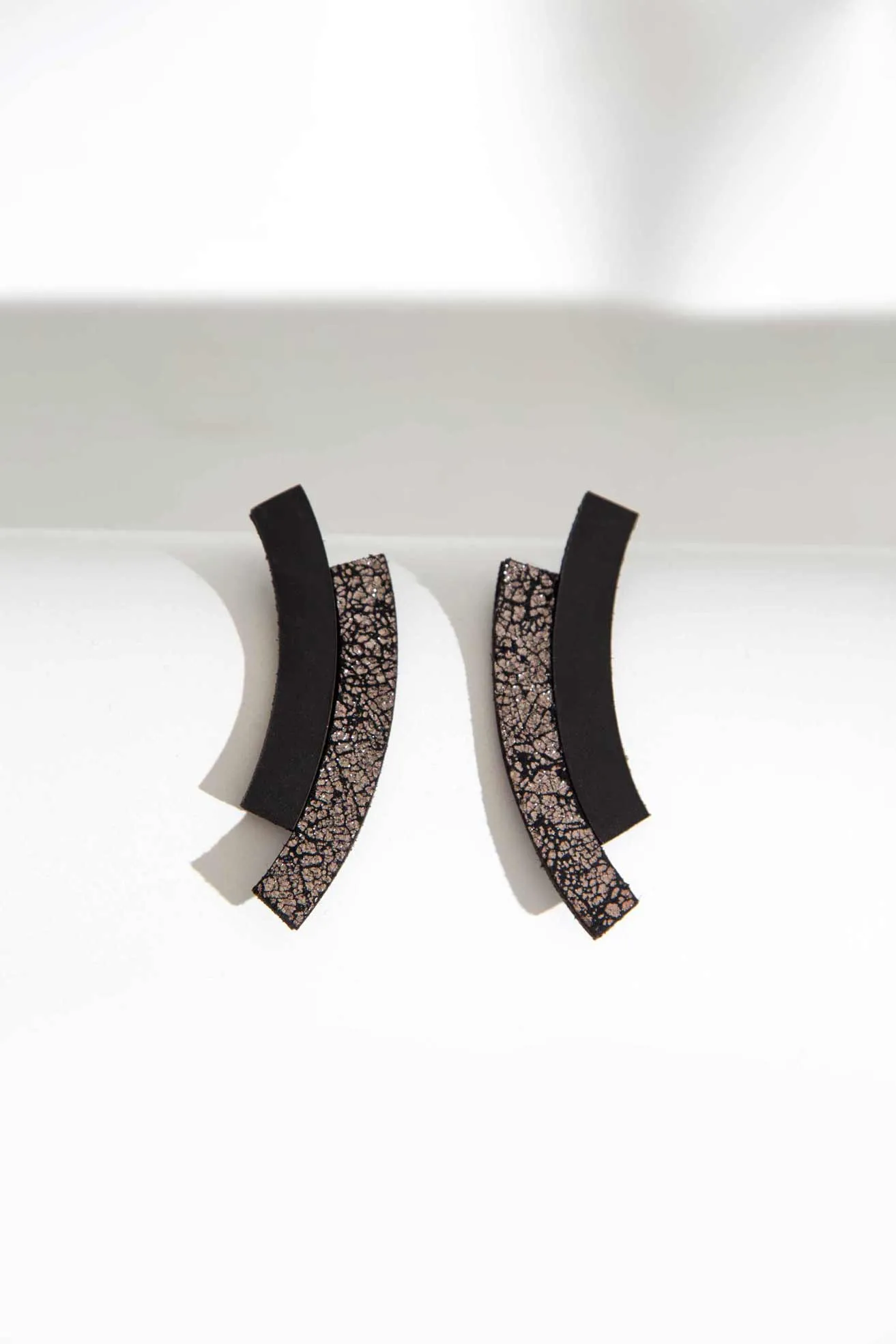 Duo Earrings - Black Pewter