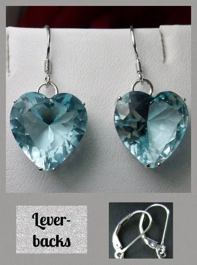 E38, Heart Earrings, Art Nouveau Vintage Jewelry Design#E38