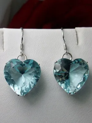 E38, Heart Earrings, Art Nouveau Vintage Jewelry Design#E38