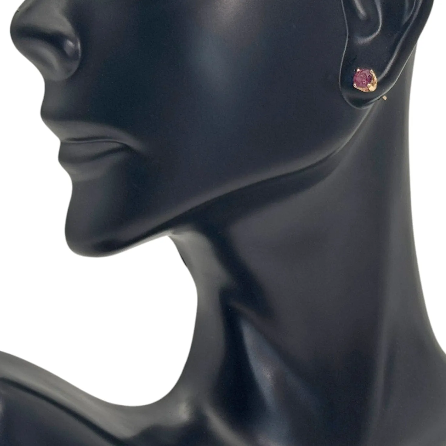 EARRINGS 14K Gold & Ruby Studs