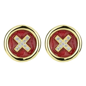 Earrings - Diamond (enamel)
