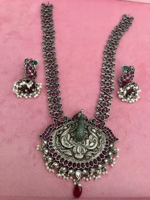 Elegance Redefined: Necklace and Jhumki Earrings Set