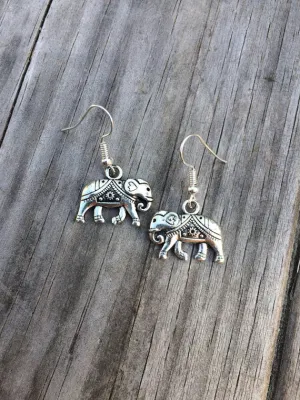 Elephant Charm Earrings