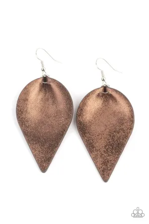 Enchanted Shimmer Brown Paparazzi Earrings