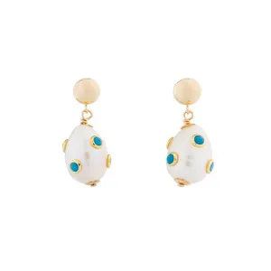 Encrusted Pearl Earrings