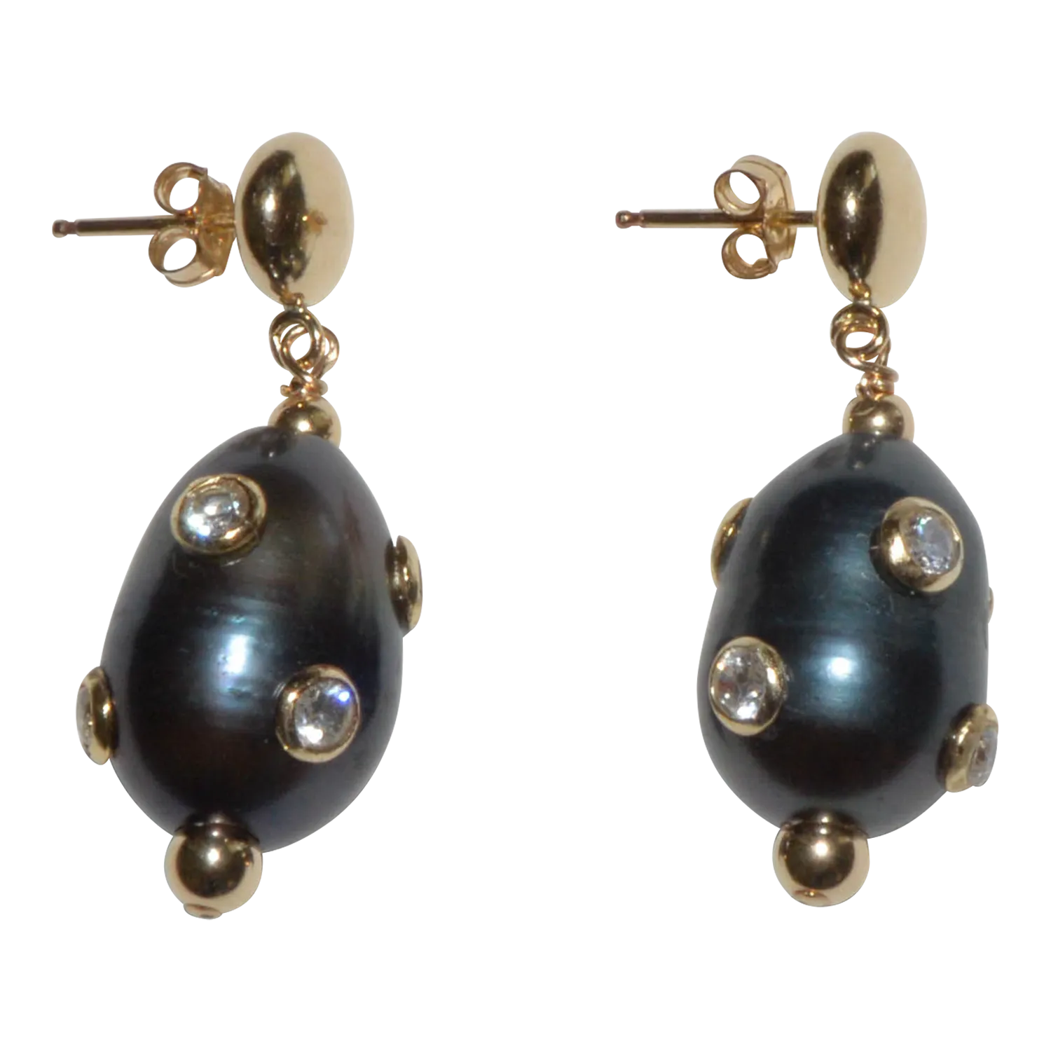 Encrusted Pearl Earrings