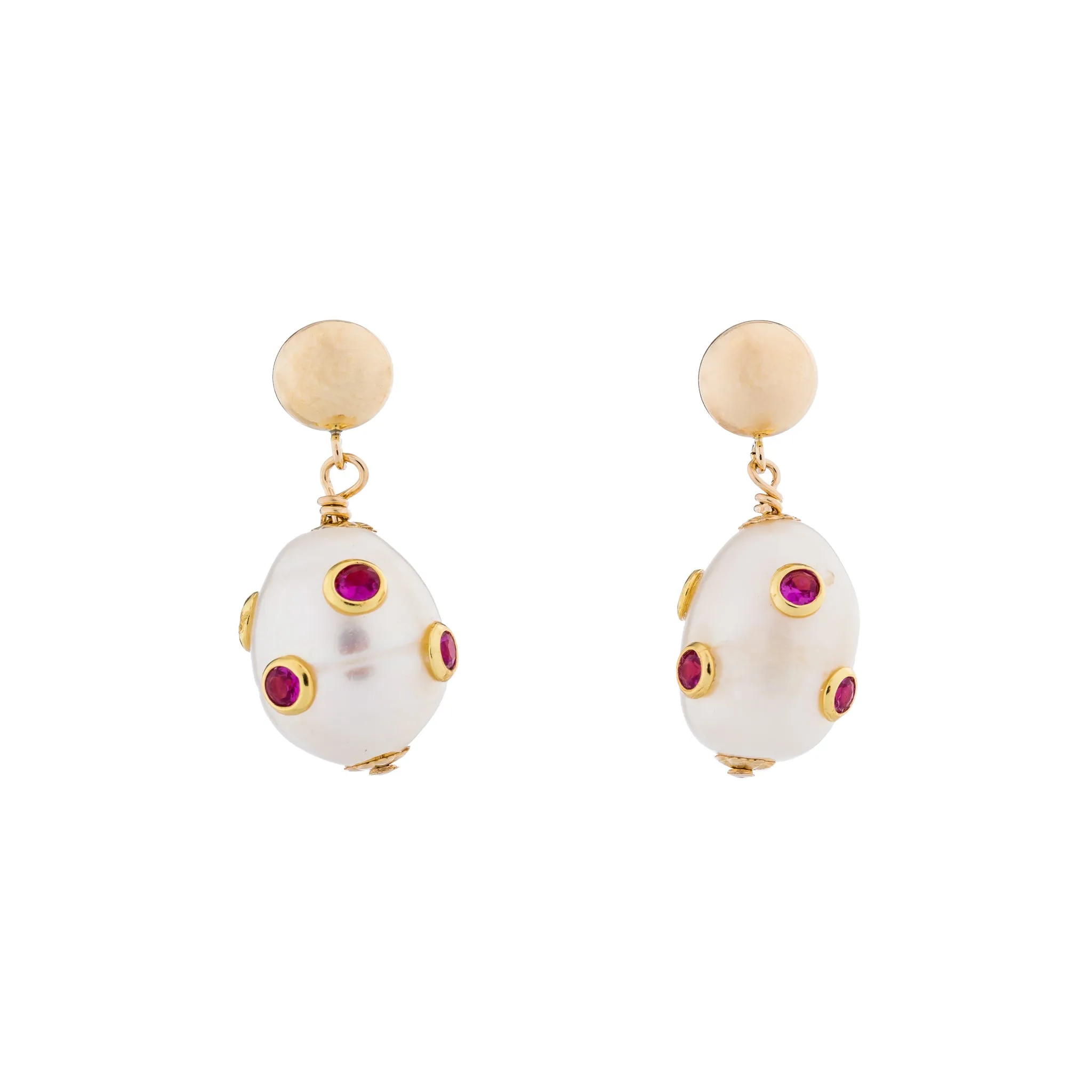 Encrusted Pearl Earrings