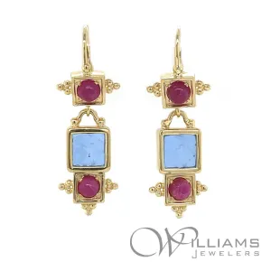Estate 14 Karat Ruby Earrings
