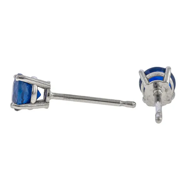 Estate Sapphire Stud Earrings