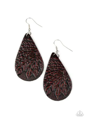 Everyone Remain PALM! Brown Paparazzi Earrings
