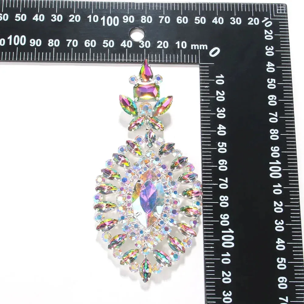 Exaggerated Crystal Drop Earrings