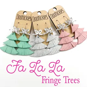 Fa La La Fringy Trees - Christmas Earrings