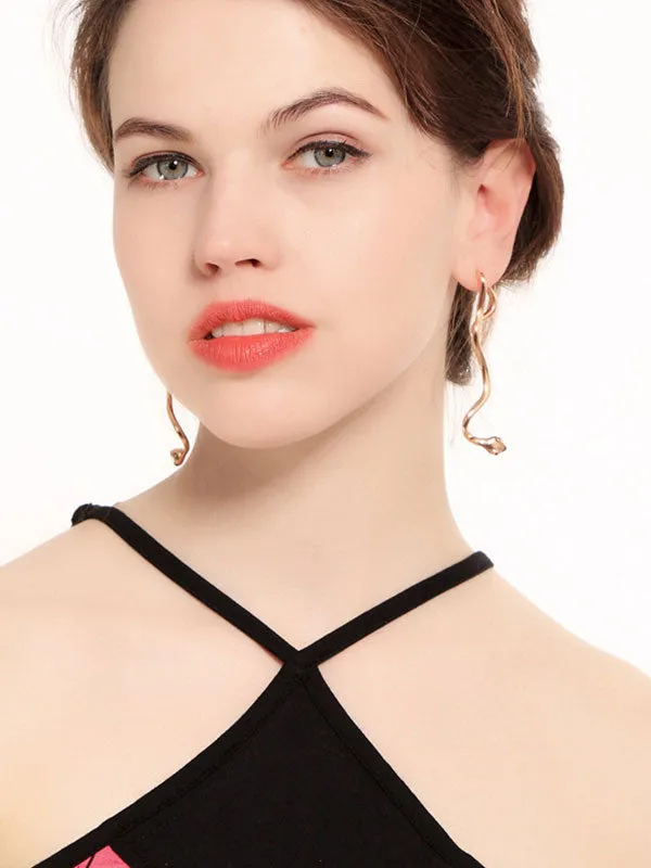Fashion Snake-shaped Long Earrings