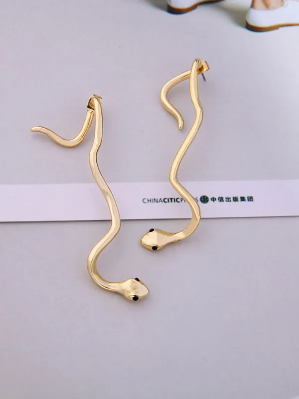 Fashion Snake-shaped Long Earrings