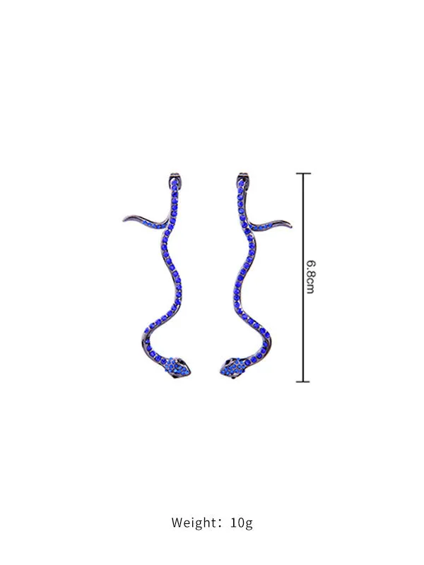 Fashion Snake-shaped Long Earrings