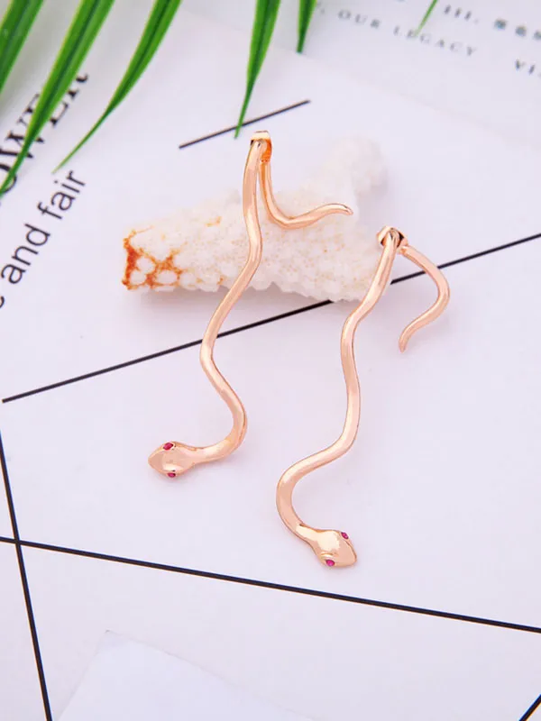 Fashion Snake-shaped Long Earrings