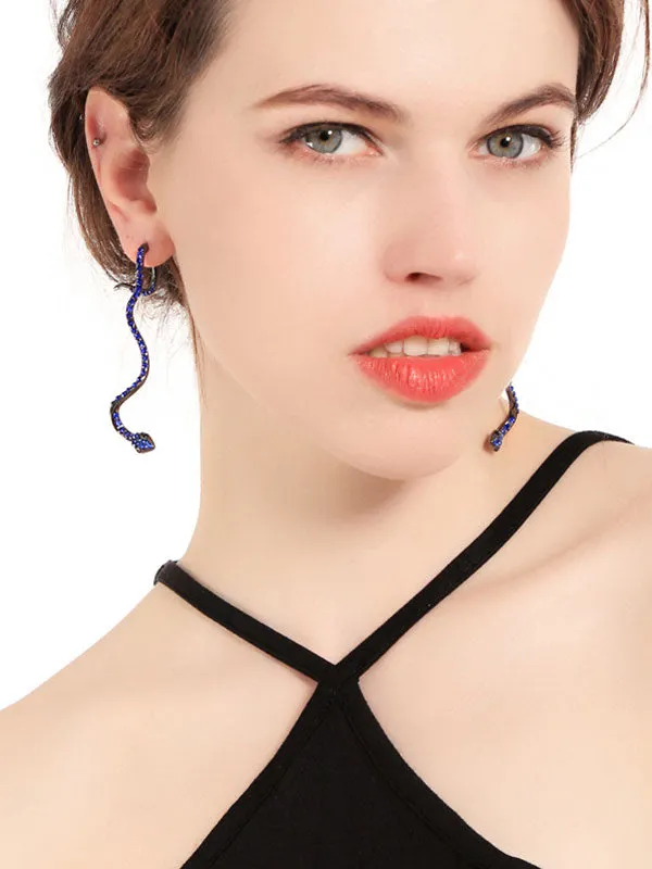 Fashion Snake-shaped Long Earrings