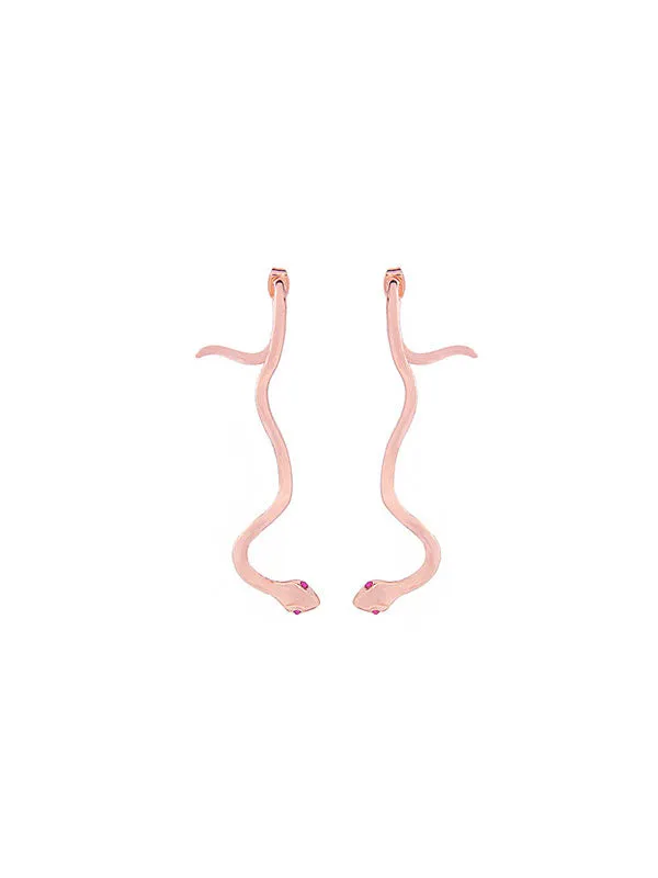 Fashion Snake-shaped Long Earrings