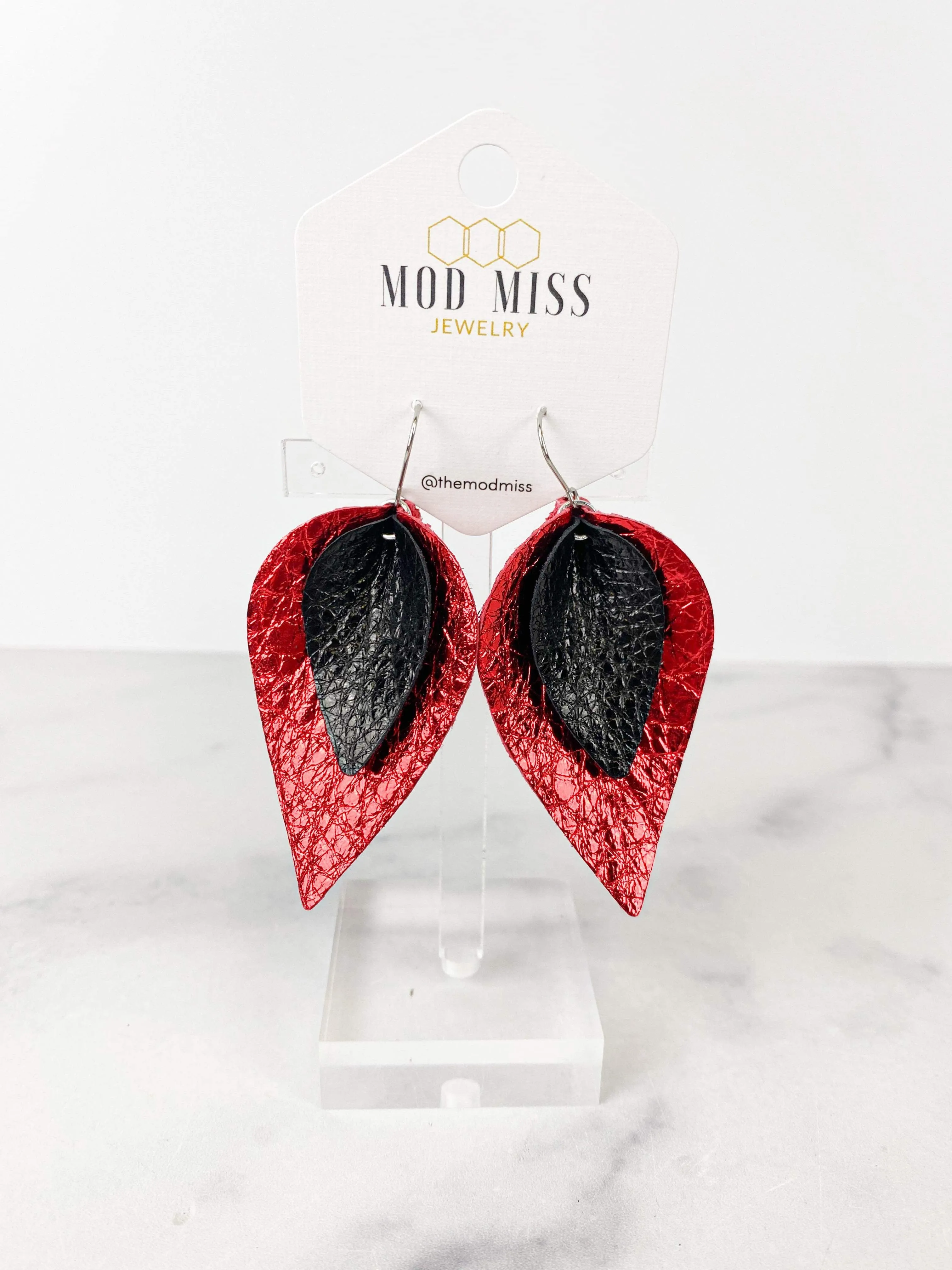 FEBRUARY 2023 {CUPID'S LUCK} Stacked Petal Earrings {Pre-Order:  Ships First Week of FEBRUARY/Please Order Separately/Orders Are NOT Split Up!}