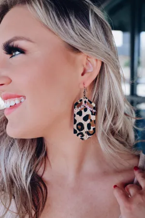 Fierce Vibes Leopard Earrings - AB