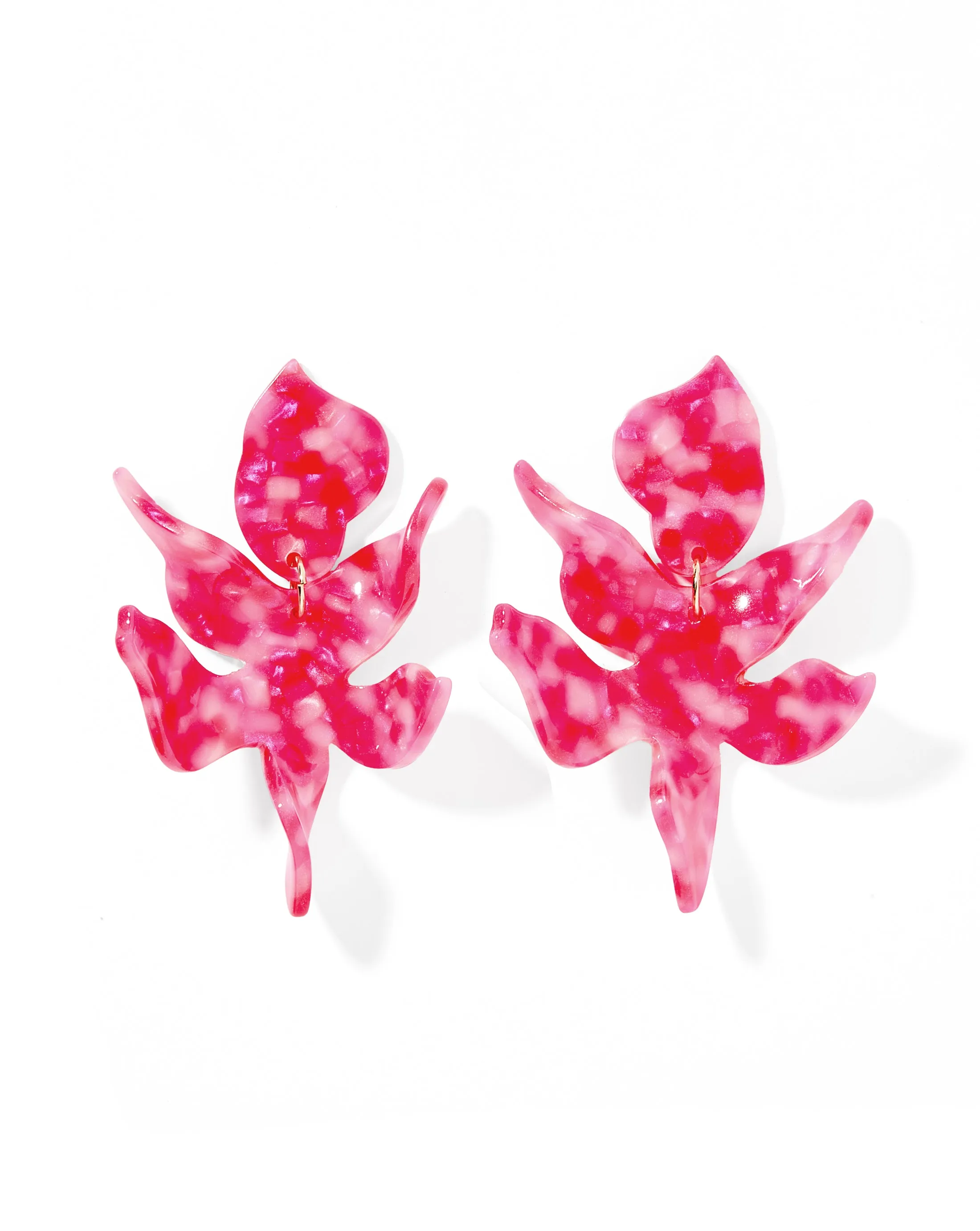 Flora Statement Earrings - Pink Party Punch