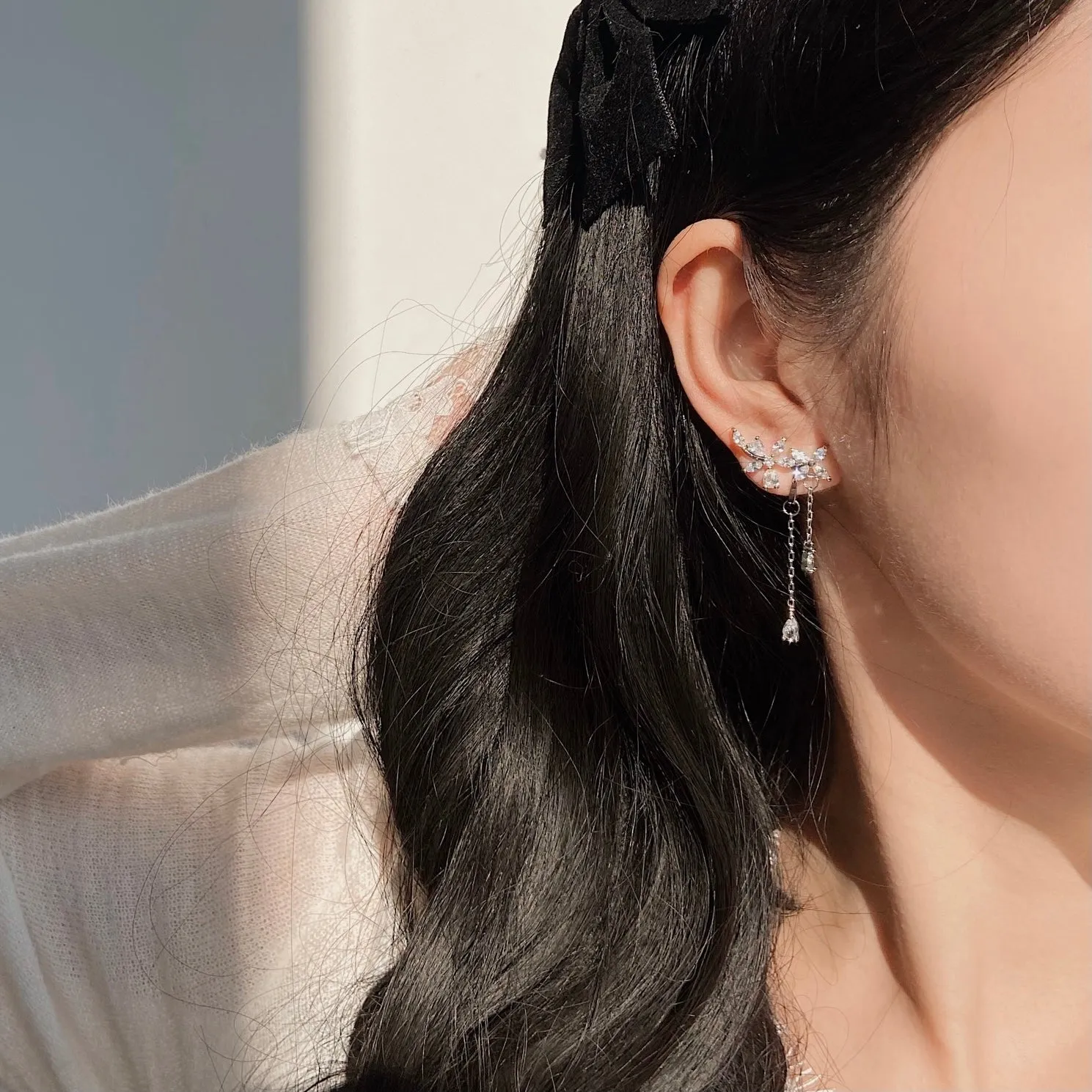Flower Climber Earrings