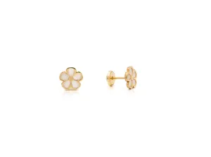 Flower Mother of Pearl Earring
