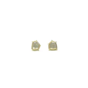 Foggy Diamond Slice Earrings