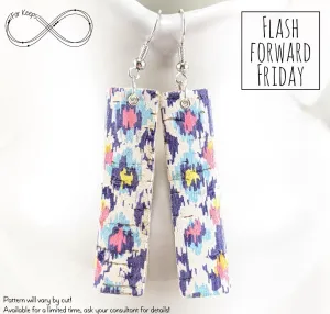 For Keeps Leather Bar Earrings
