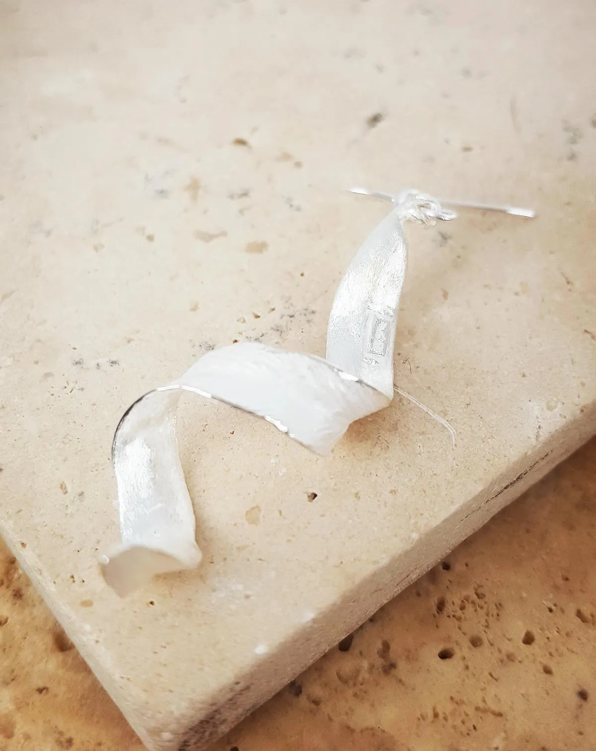 Frosted Curl Earrings