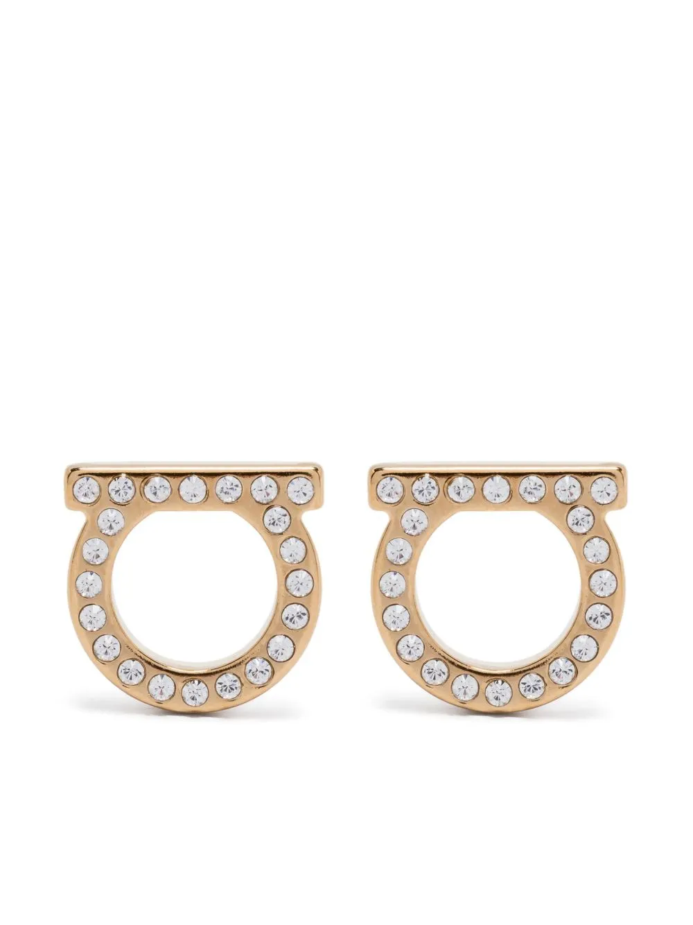 Gancini crystal (l) earrings
