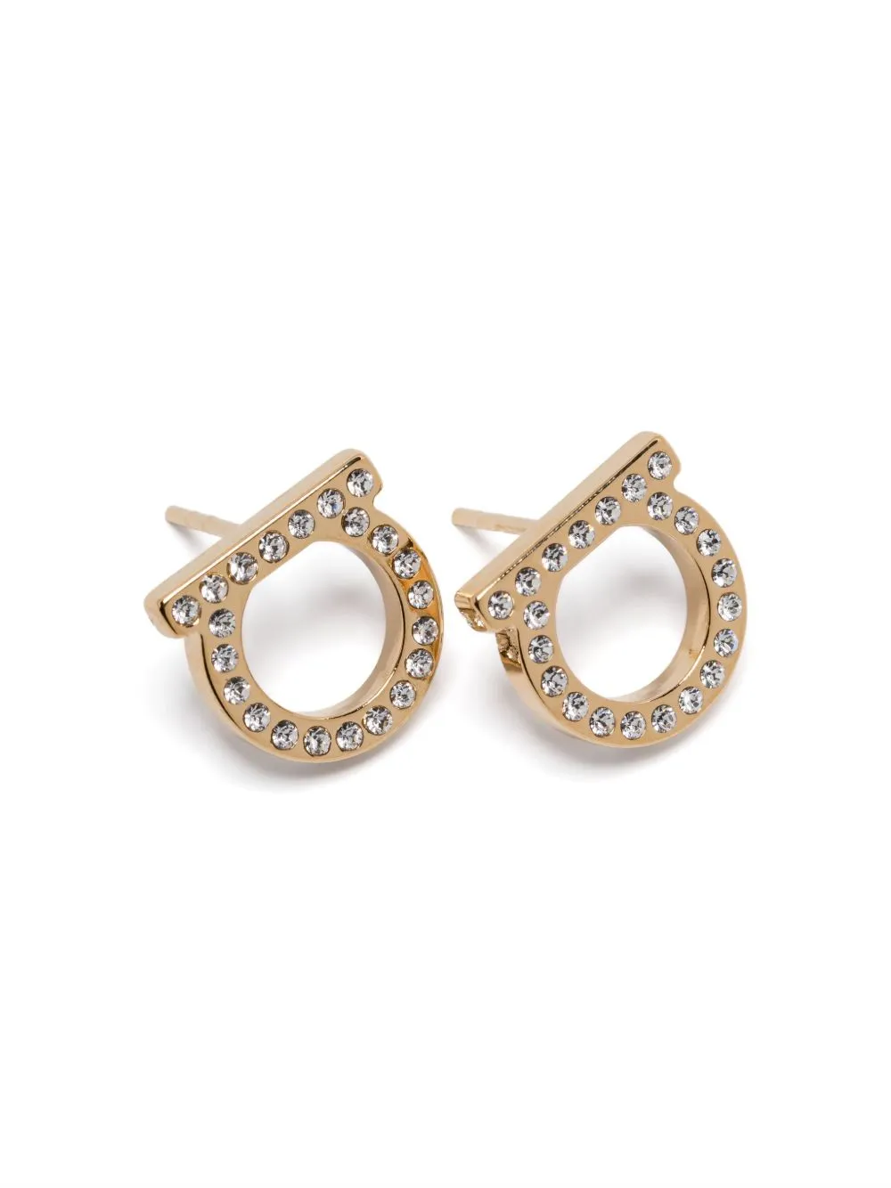 Gancini crystal (l) earrings