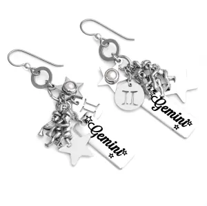 Gemini Horoscope Gemstone Earrings