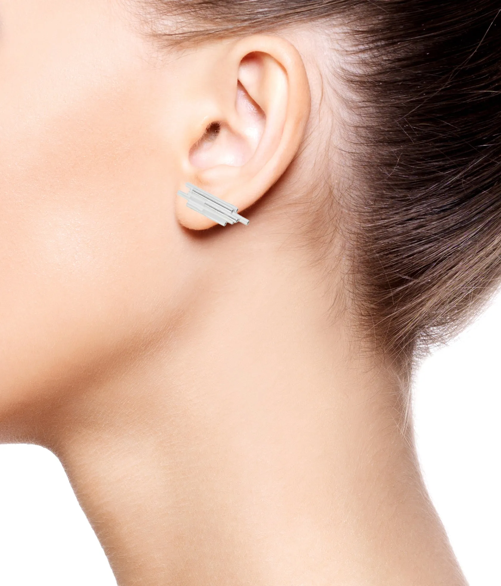 Giant's Causeway Middle Earrings Silver