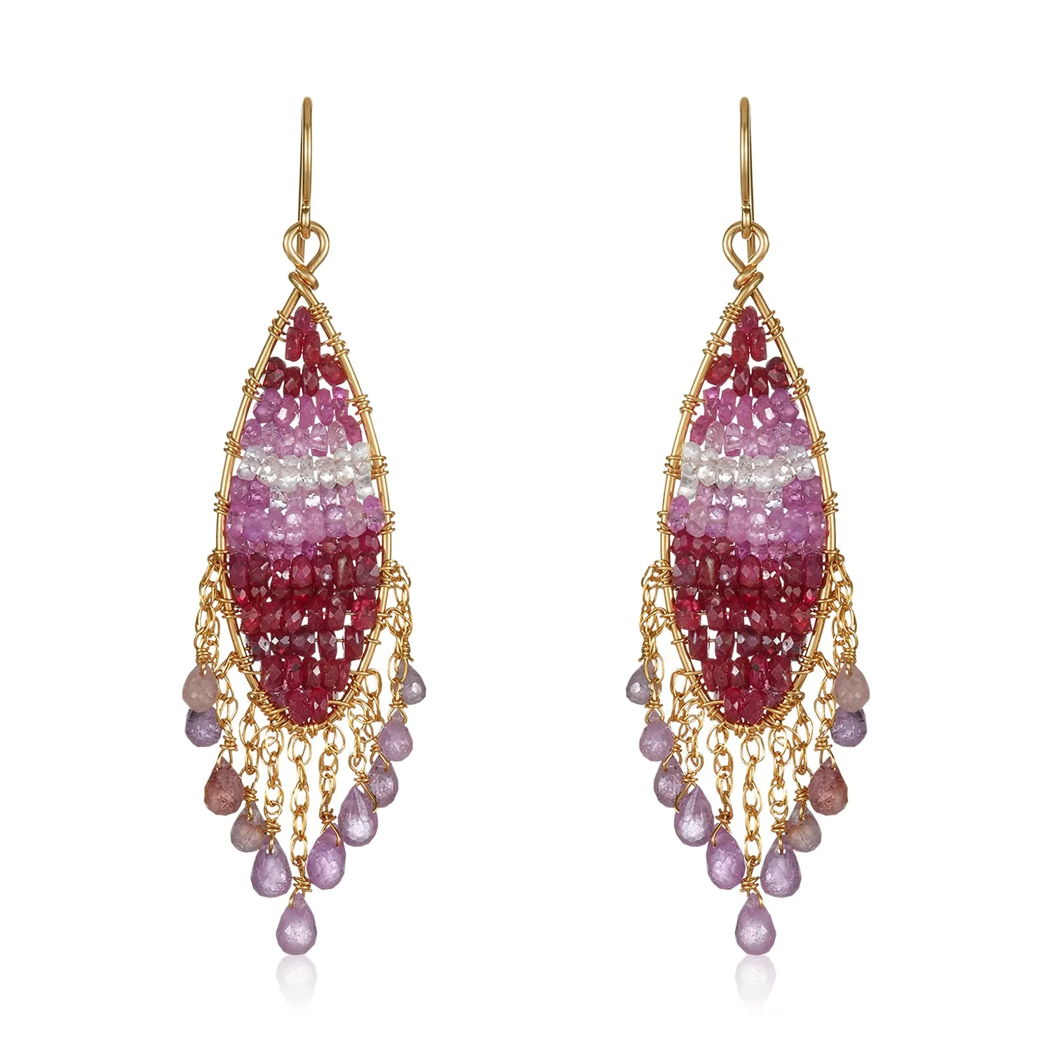 Glamour in Ruby Earrings