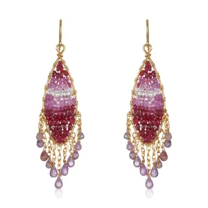 Glamour in Ruby Earrings