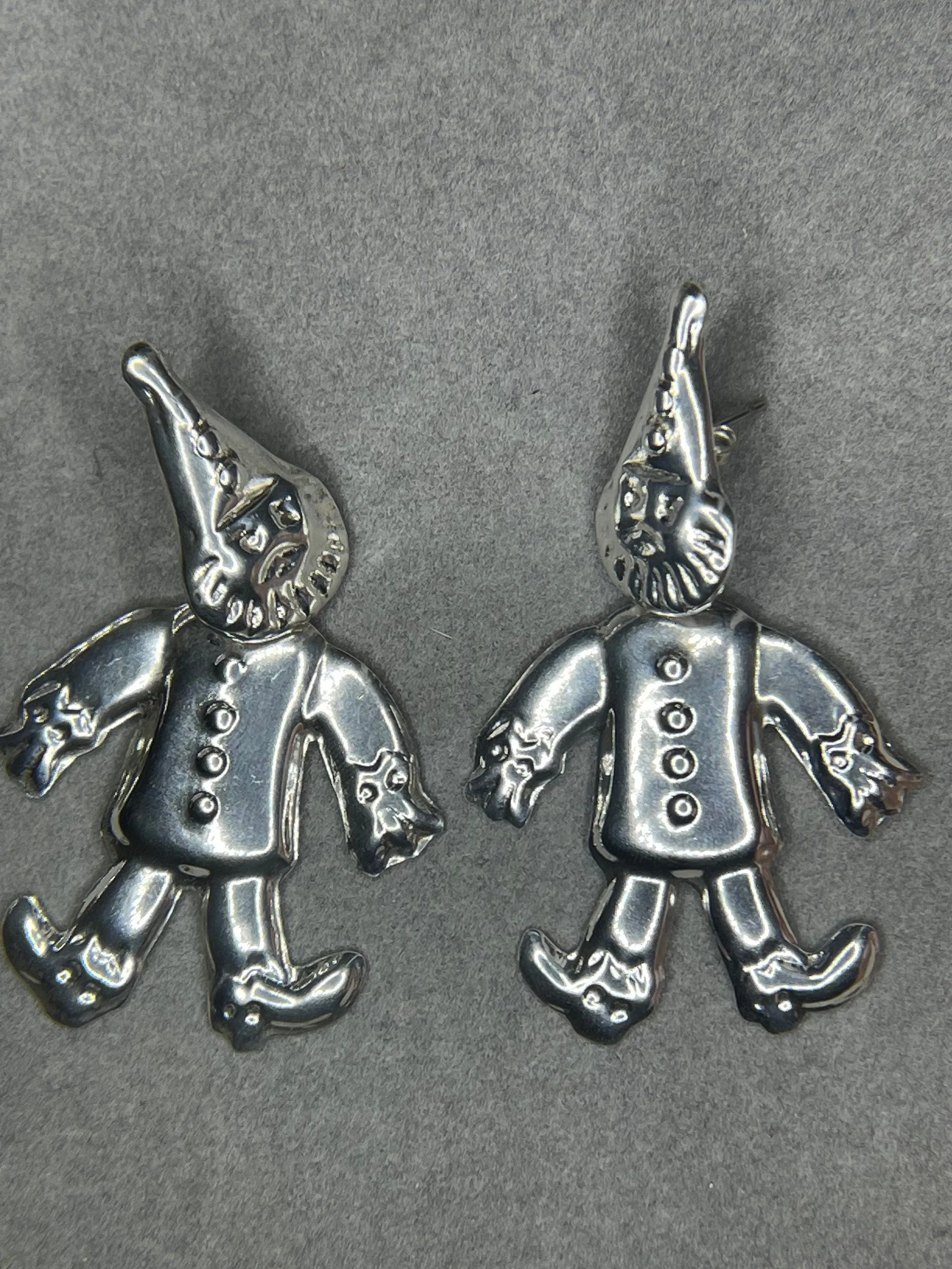 Gnome Sterling Silver Dangle Earrings
