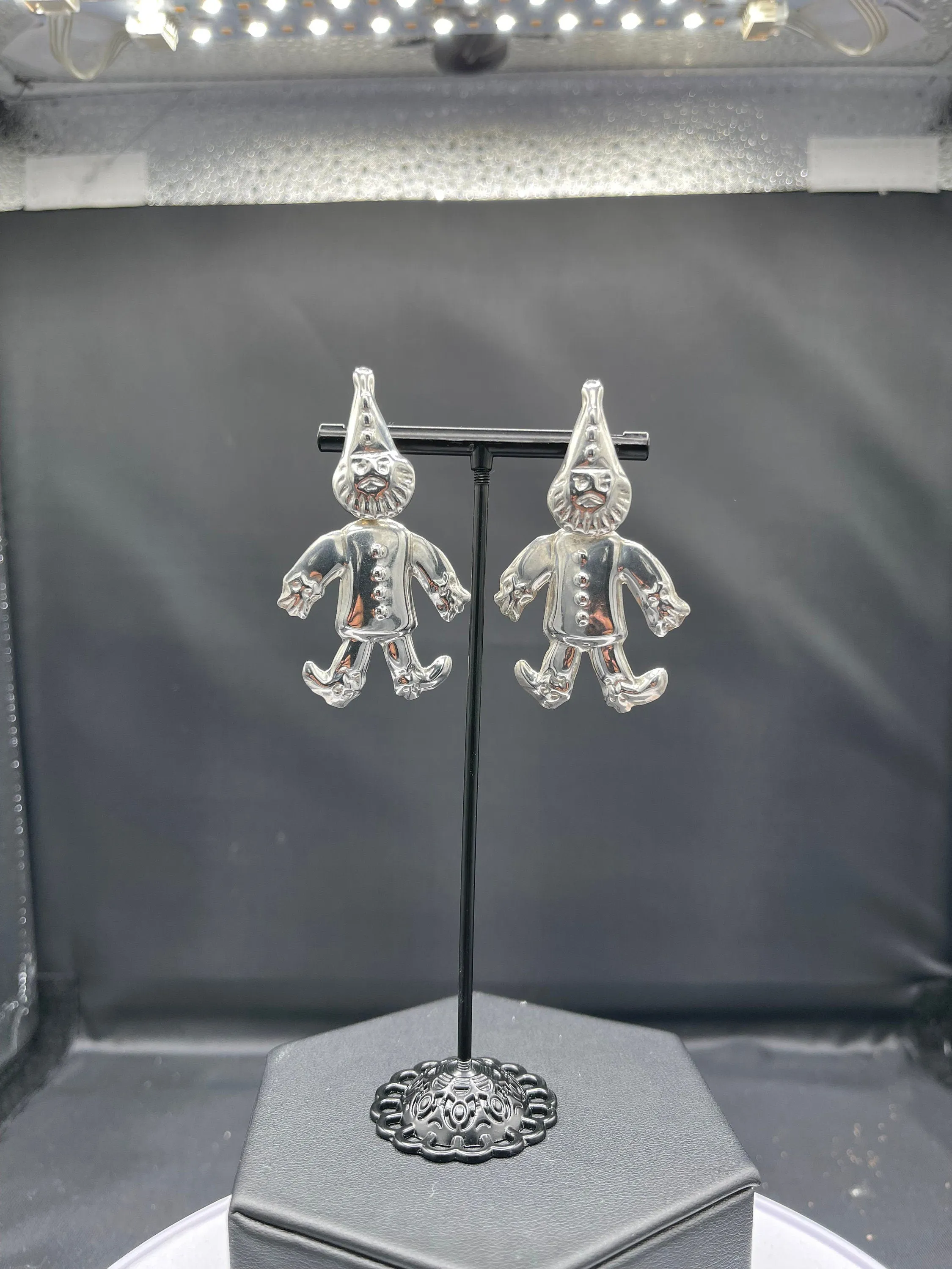 Gnome Sterling Silver Dangle Earrings