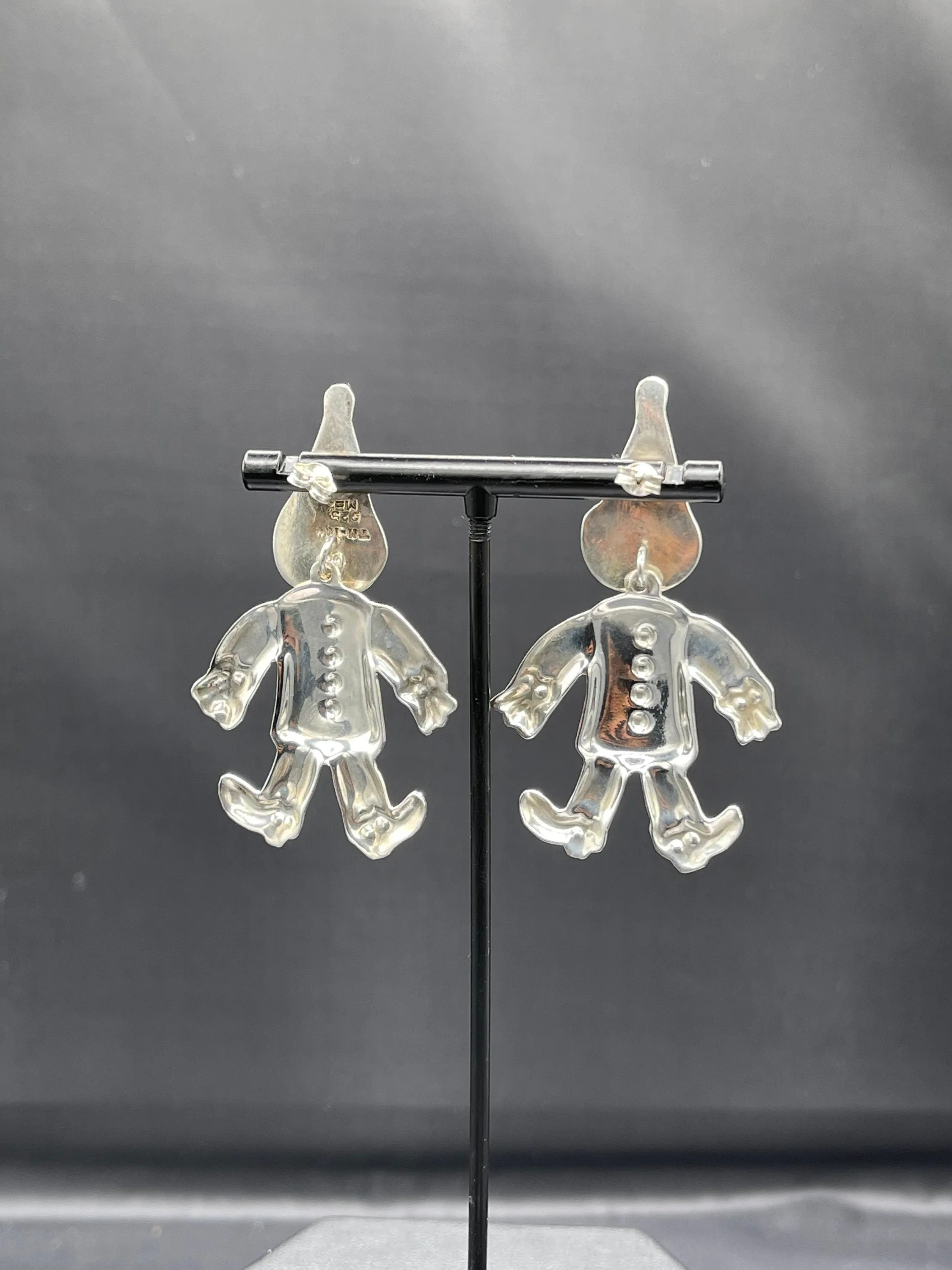 Gnome Sterling Silver Dangle Earrings