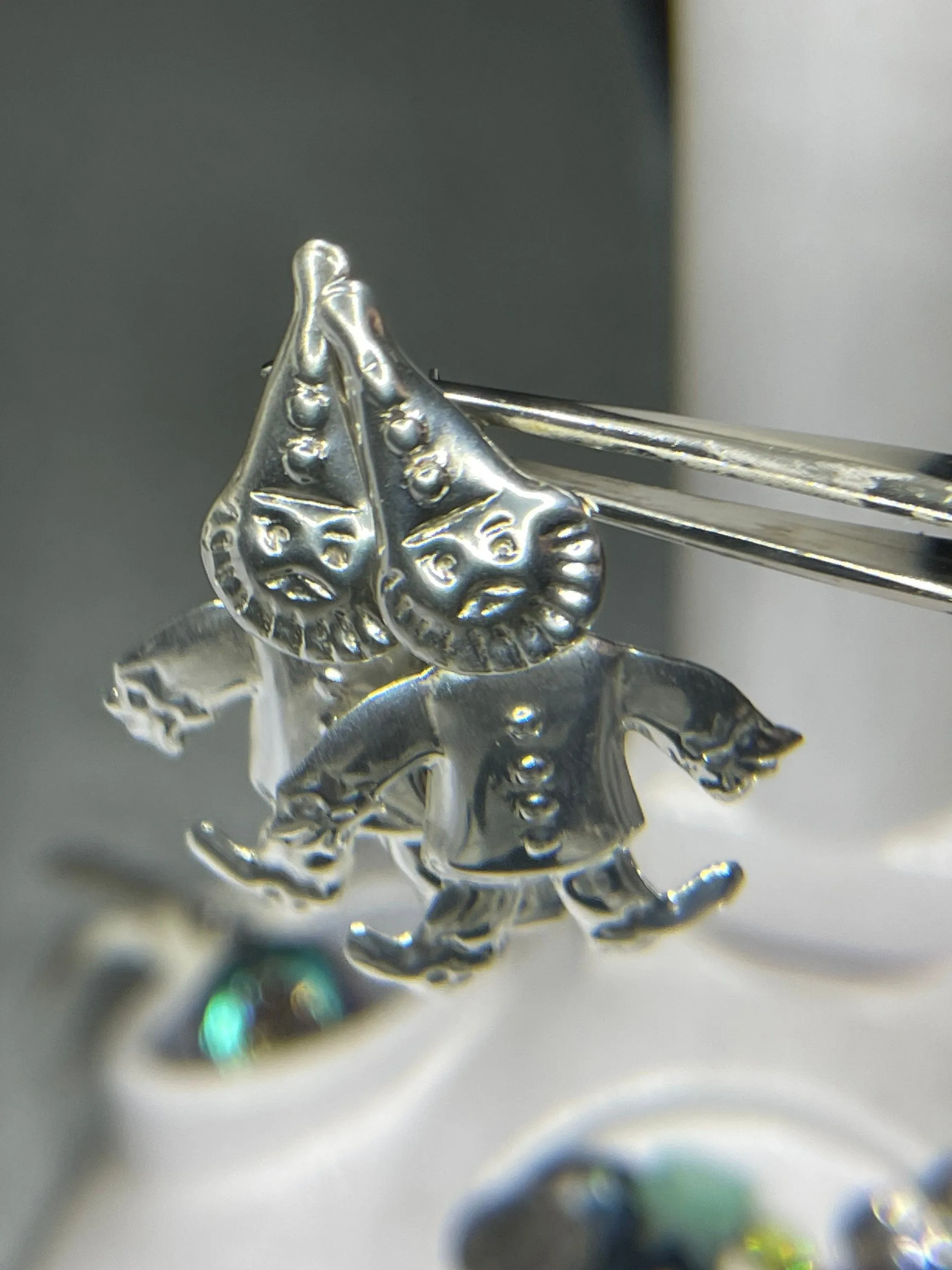 Gnome Sterling Silver Dangle Earrings