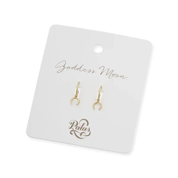 GODDESS MOON HOOP EARRINGS