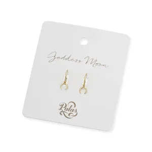 GODDESS MOON HOOP EARRINGS