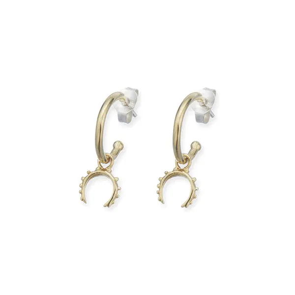 GODDESS MOON HOOP EARRINGS
