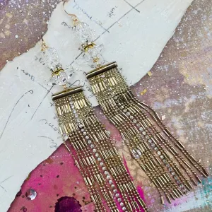 Gold Chandelier Earring Pair