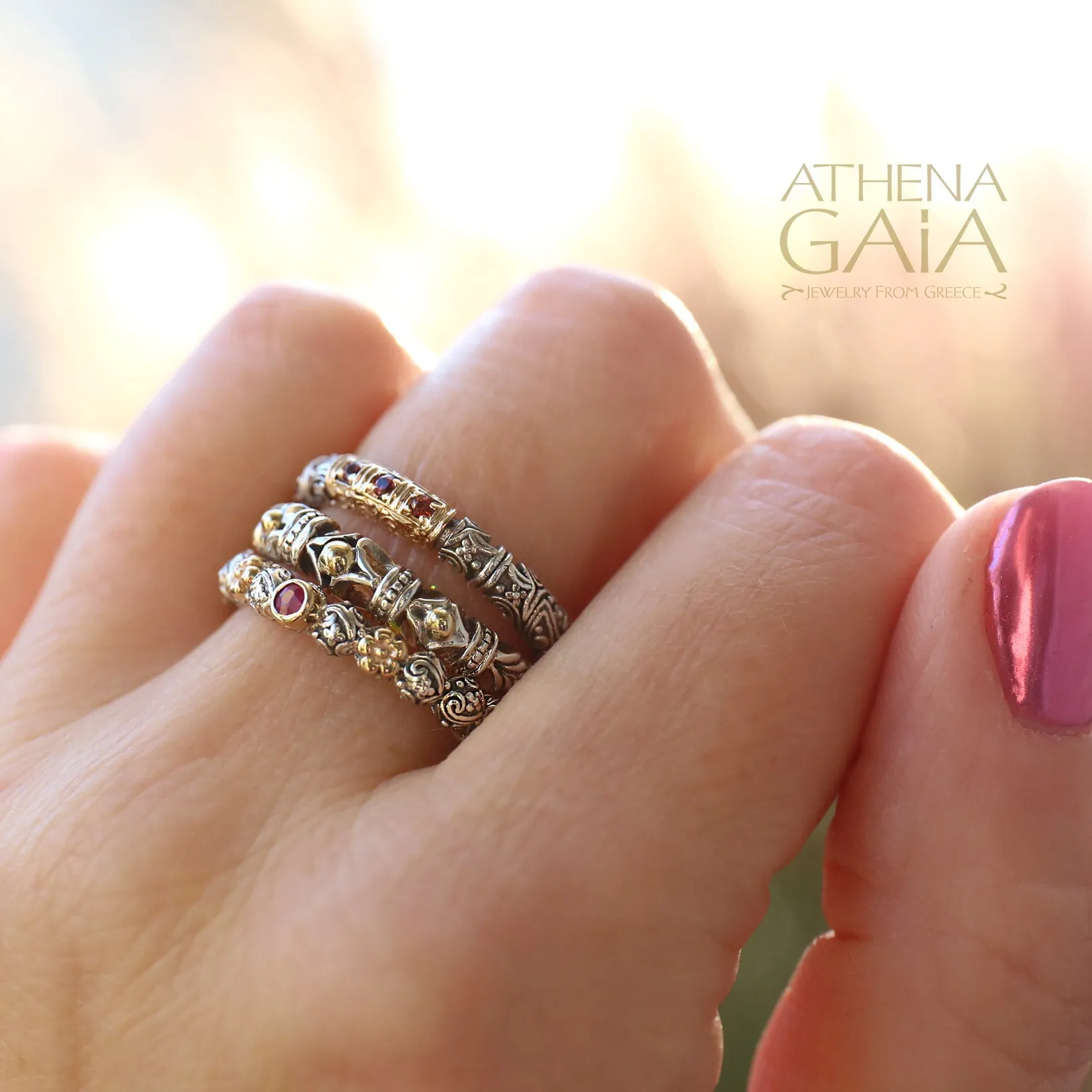 Gold Dot Stackable Ring
