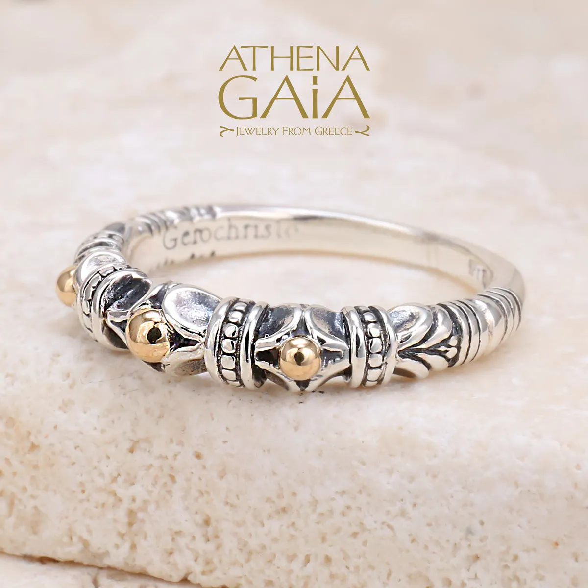 Gold Dot Stackable Ring