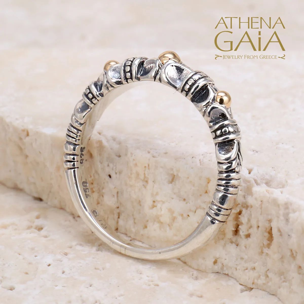 Gold Dot Stackable Ring